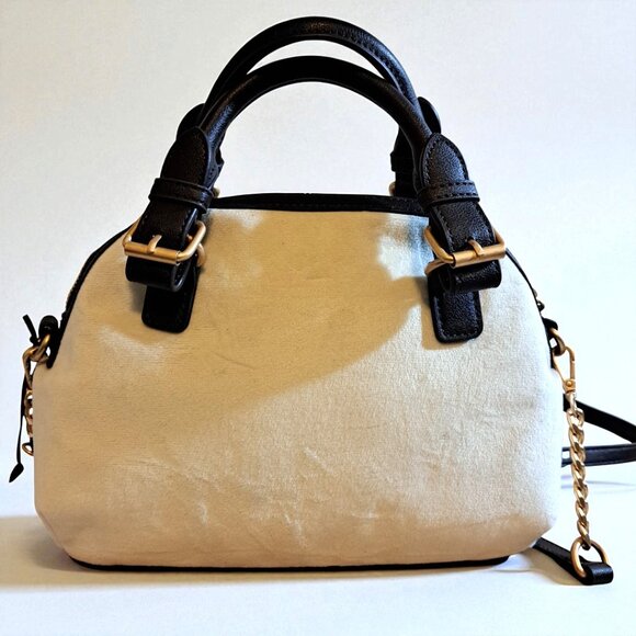 Juicy Couture the Key to Juicy Dome Satchel Crossbody White Brown NWT - Picture 15 of 16
